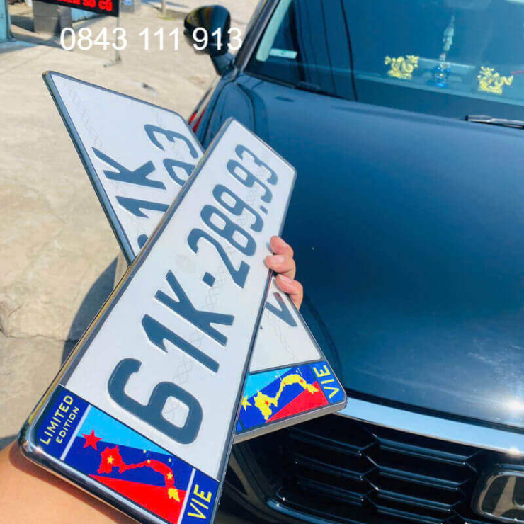 Decal Dán Biển Số Ô Tô | Mẫu Biển Dài Dán Bên Hông