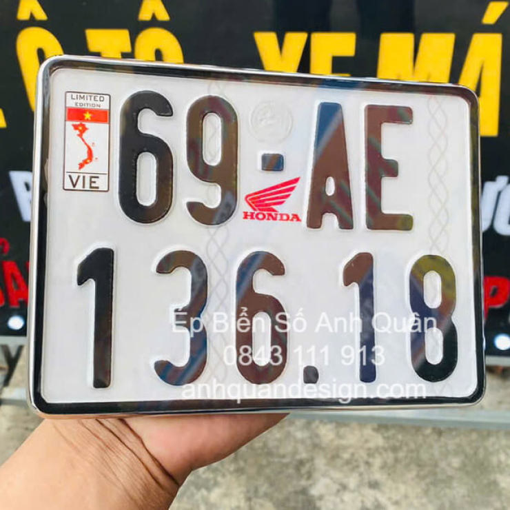 Ép Biển Xe Máy Tràn Viền Cao Cấp