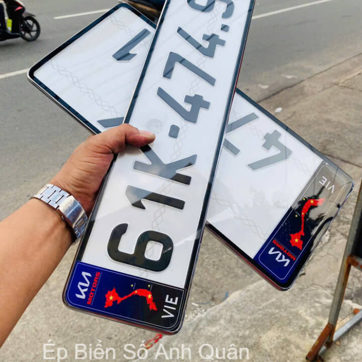 Ép Biển Số Xe Ô Tô Chống Nước