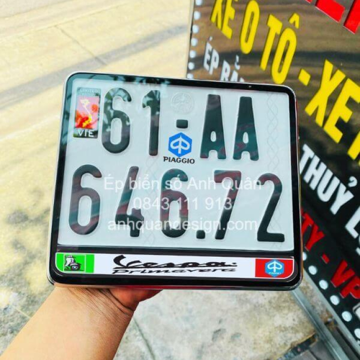Top 13+ Khung Biển Số Vespa Cao Cấp Hot Nhất