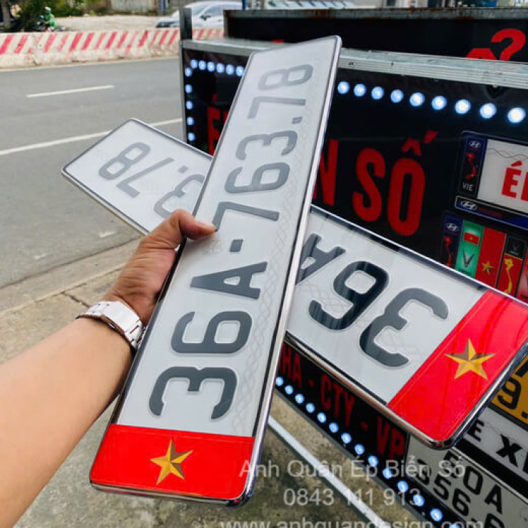 Decal Dán Biển Số Ô Tô | Mẫu Biển Dài Dán Bên Hông