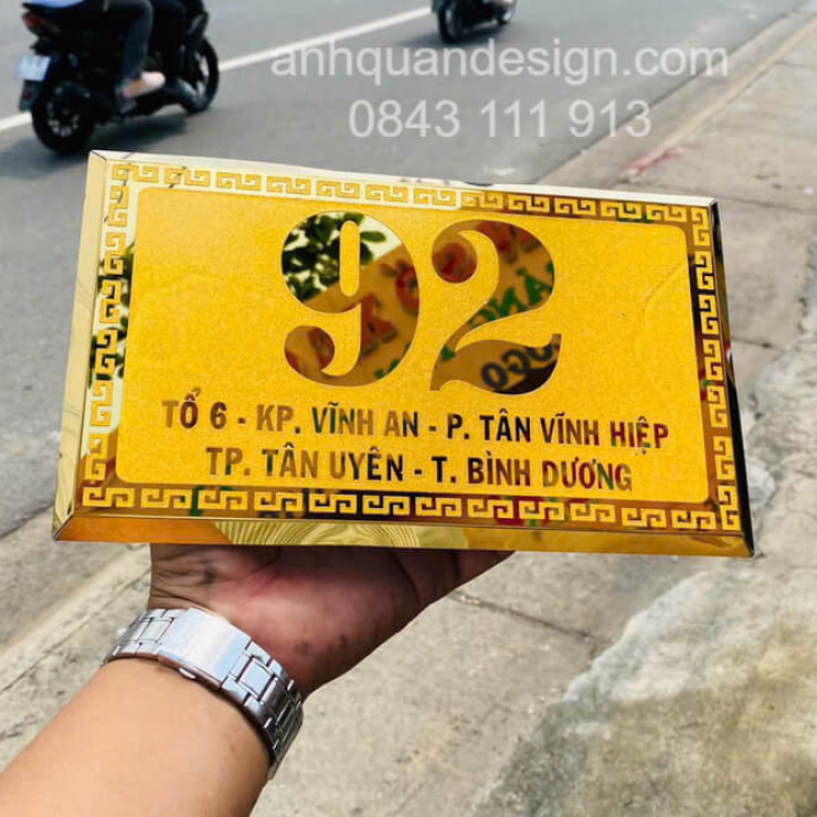 Biển Số Nhà Đẹp Tại TP Tân Uyên Bình Dương
