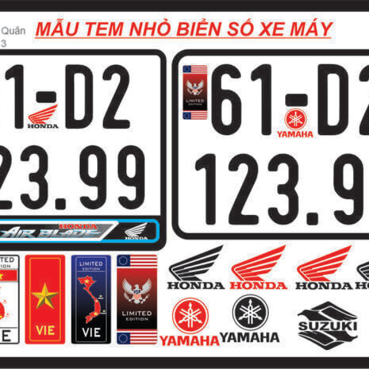 Ép Biển Xe Máy Tràn Viền Cao Cấp