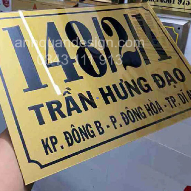 Làm Biển Số Nhà Mica Đẹp