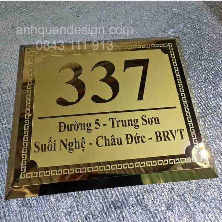 Biển Số Nhà Inox Ăn Mòn
