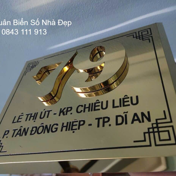 Biển Số Nhà Đẹp Tại TP Tân Uyên Bình Dương