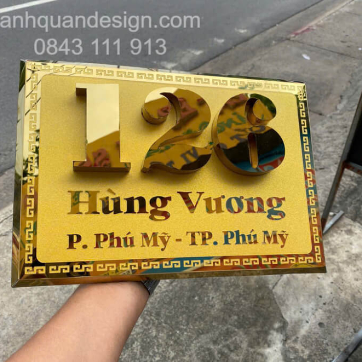 Làm biển số nhà đẹp TPHCM