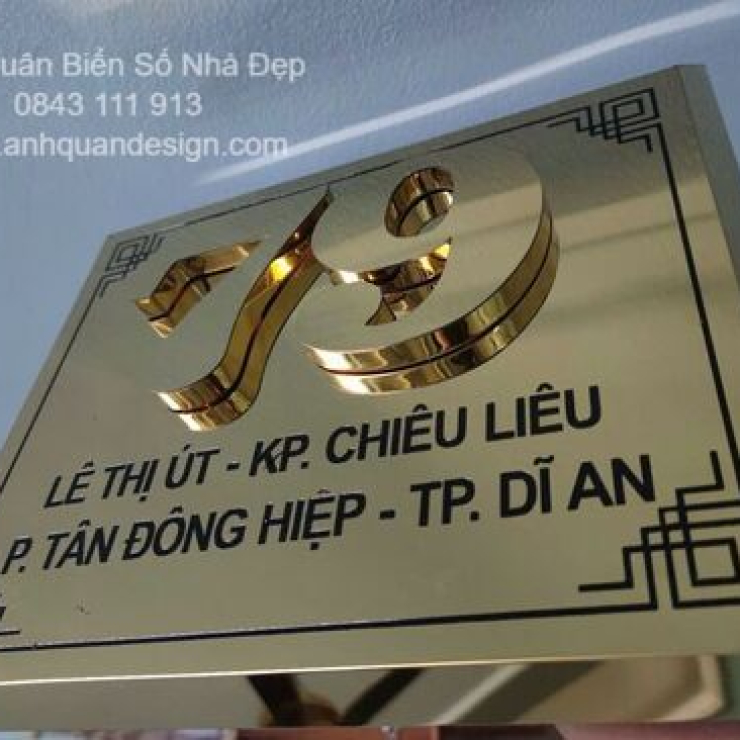 Làm Biển Số Nhà Dĩ An Bình Dương