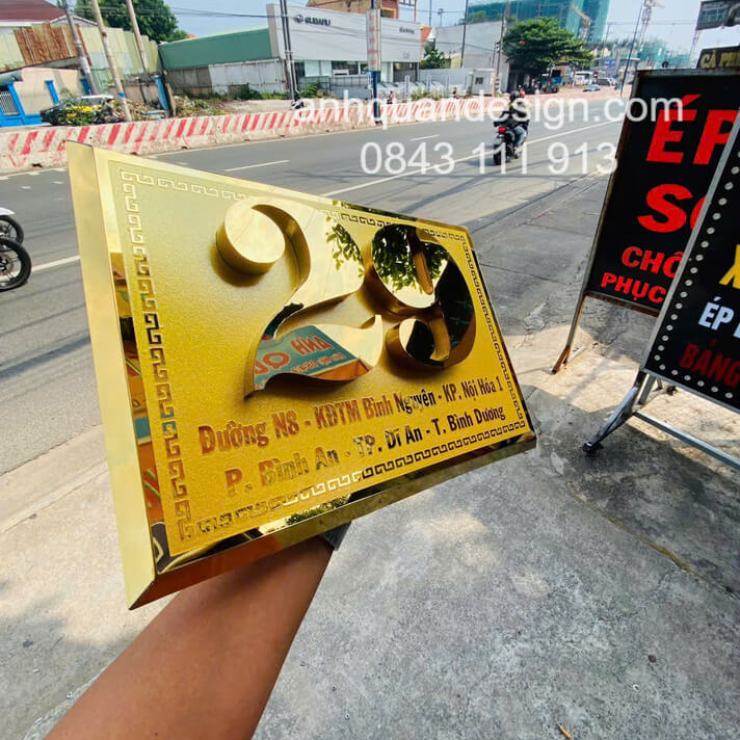 Biển Số Nhà Dập Nổi