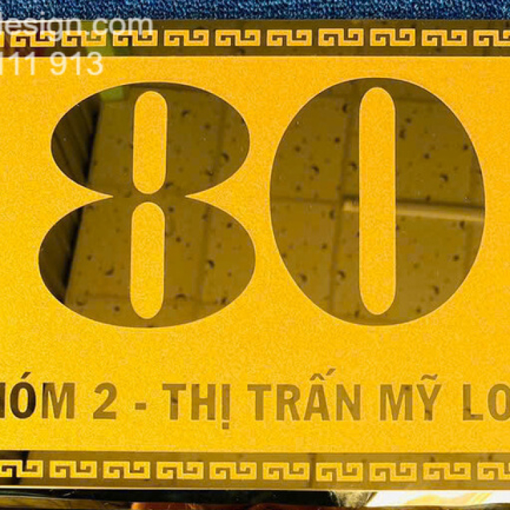 Làm biển số nhà đẹp TPHCM