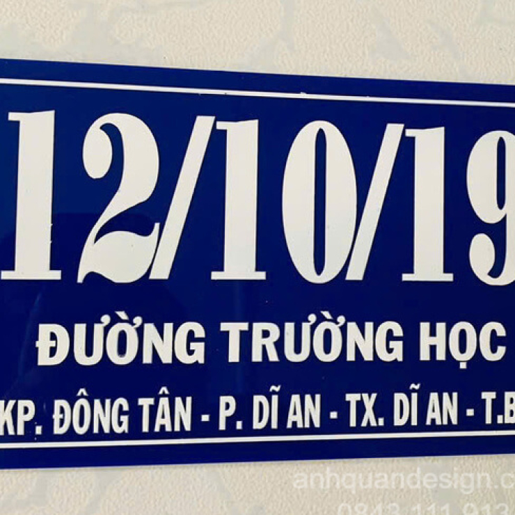 Làm biển số nhà đẹp TPHCM