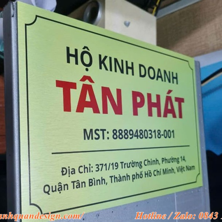 Làm biển hiệu hộ kinh doanh giáo dục