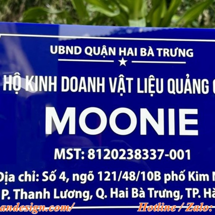 Làm biển hộ kinh doanh giá rẻ tại TPHCM, Bình Dương và cả nước