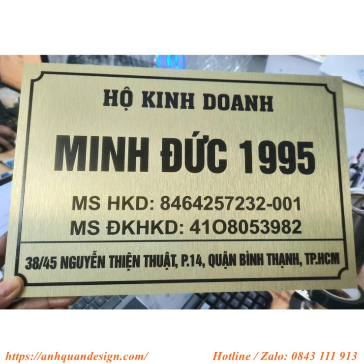 Biển hiệu quảng cáo hộ kinh doanh