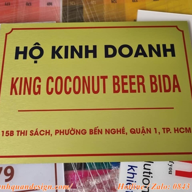Mẫu biển hiệu địa điểm kinh doanh đẹp