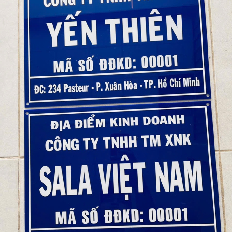 Mẫu biển hiệu địa điểm kinh doanh đẹp