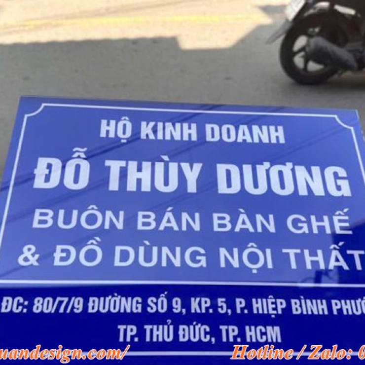 Biển hiệu quảng cáo hộ kinh doanh