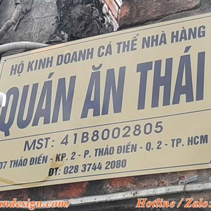 Mẫu biển hiệu địa điểm kinh doanh đẹp