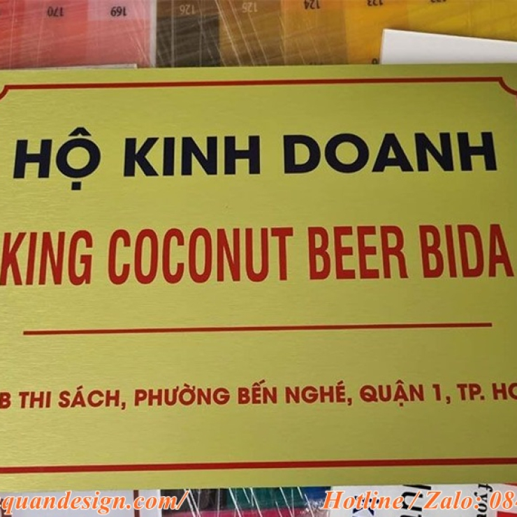 Thiết kế bảng hiệu hộ kinh doanh