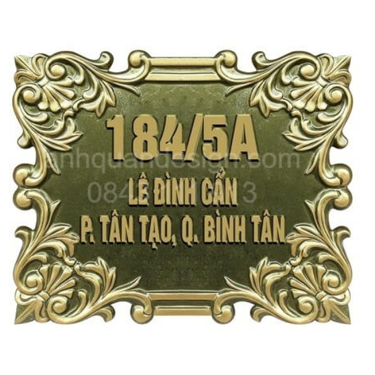 Biển Số Nhà Nhôm Đúc