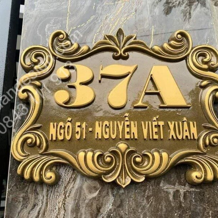 Biển Số Nhà Nhôm Đúc
