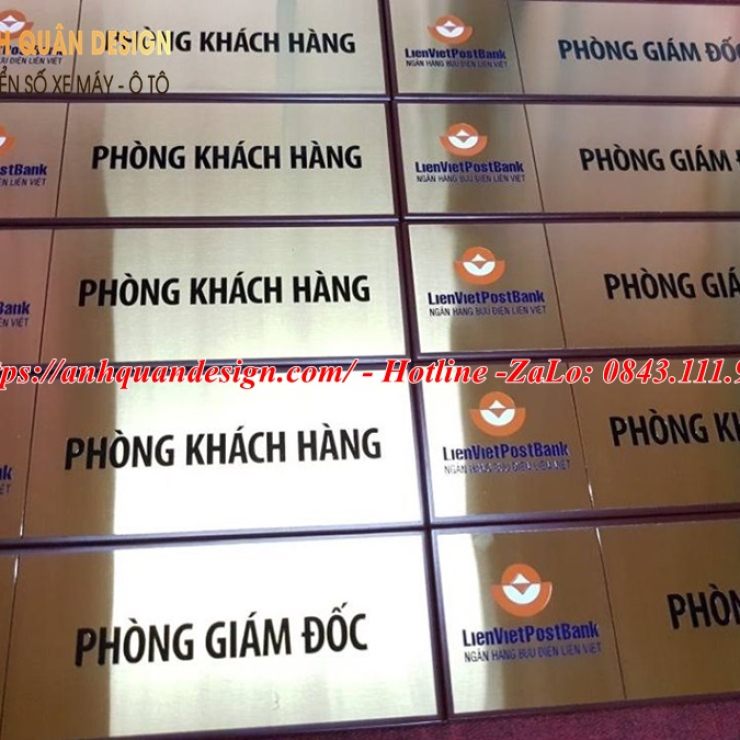 Mẫu biển tên phòng làm việc đẹp