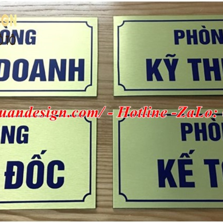 Mẫu biển tên phòng làm việc đẹp