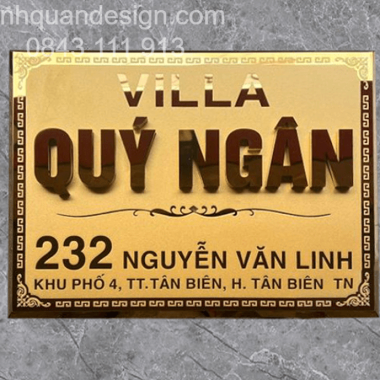 Mẫu Biển Số Nhà Đẹp Nhất