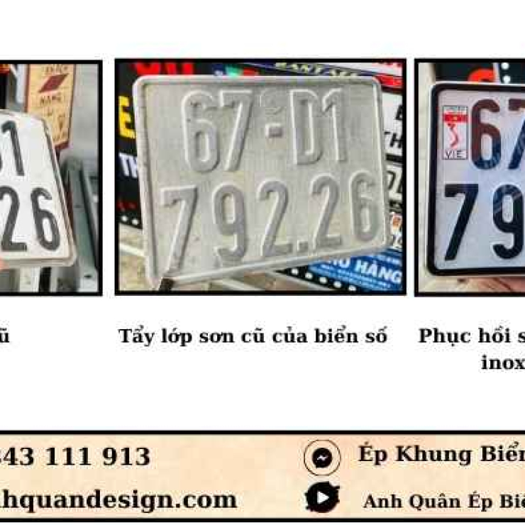 Bảng Giá Phục Hồi Biển Số Xe Máy