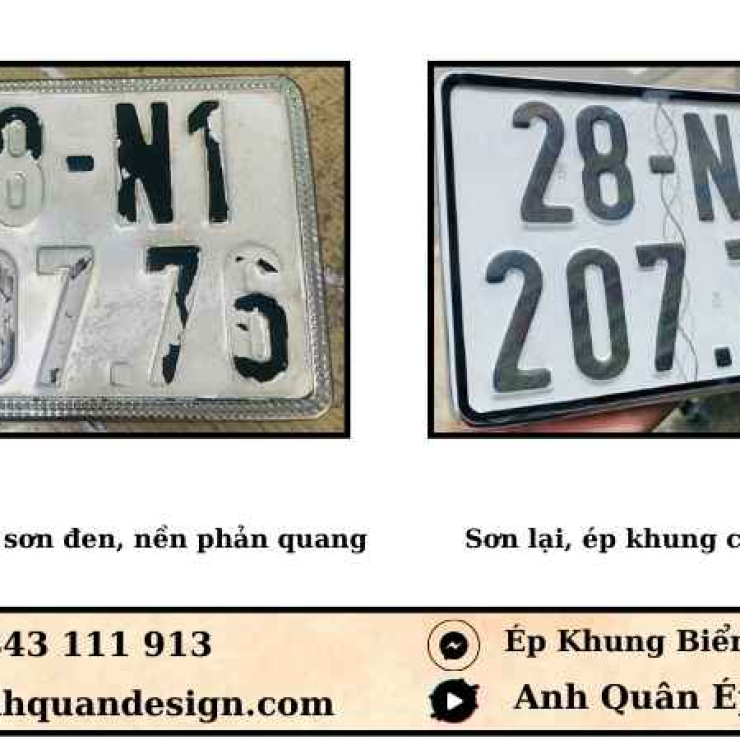 Bảng Giá Phục Hồi Biển Số Xe Máy