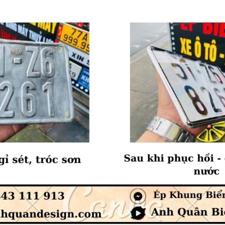 Bảng Giá Phục Hồi Biển Số Xe Máy