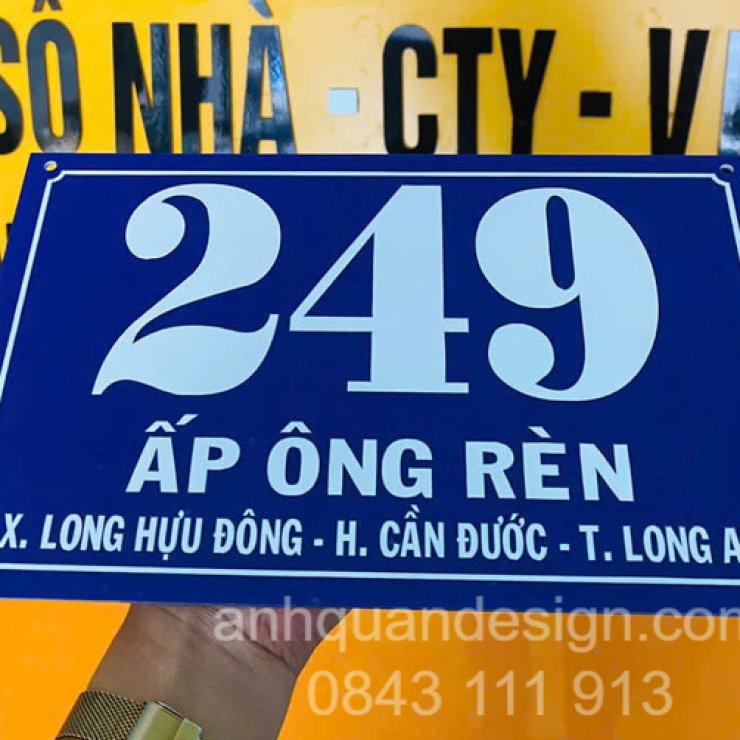 Làm biển số nhà đẹp TPHCM