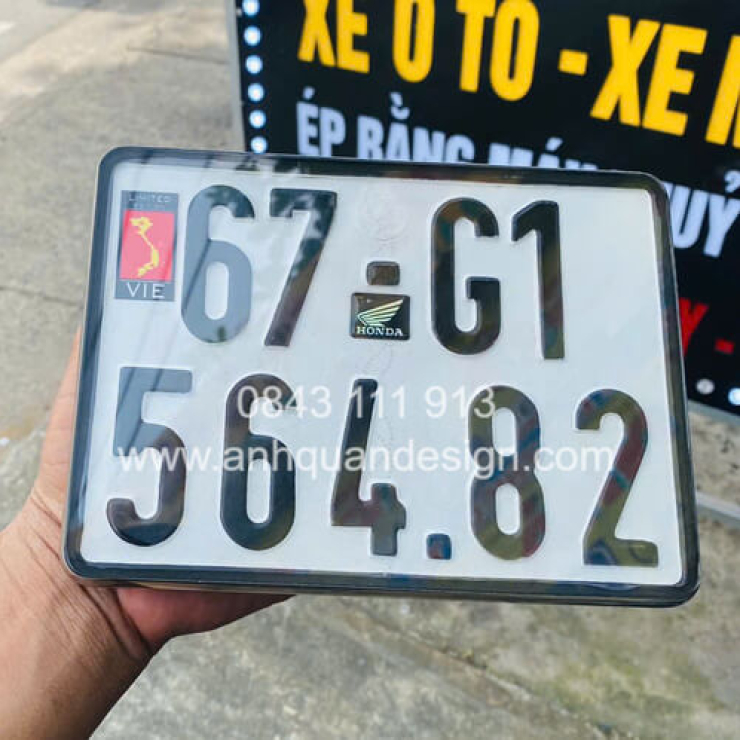 Ép Biển Số Xe Máy Chống Nước