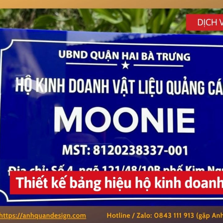 Thiết kế bảng hiệu hộ kinh doanh