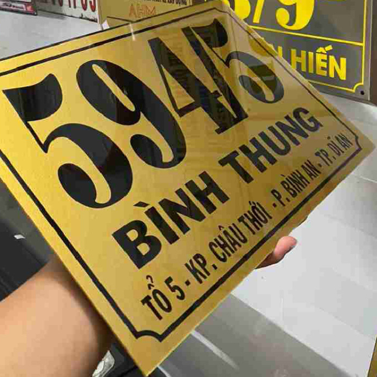 Làm Biển Số Nhà Mica Đẹp