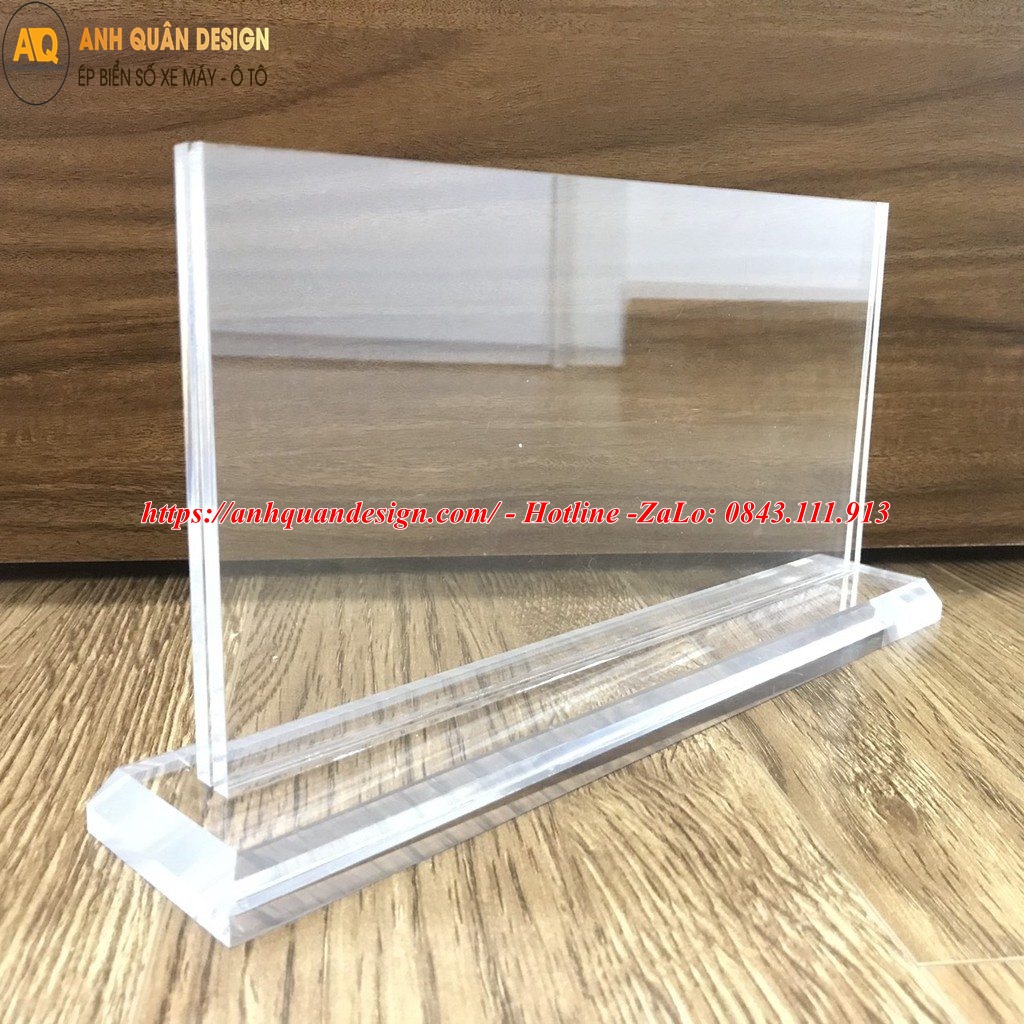 Biển Bảng chức danh để bàn mica