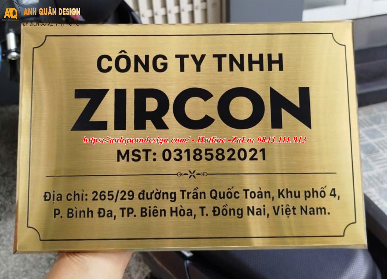 Bảng Tên Công Ty Inox