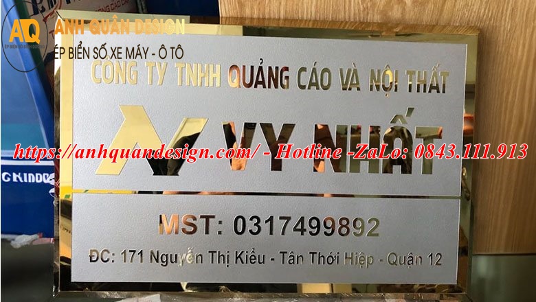Bảng Tên Công Ty Inox