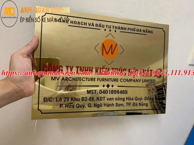 Biển Tên Công Ty Inox