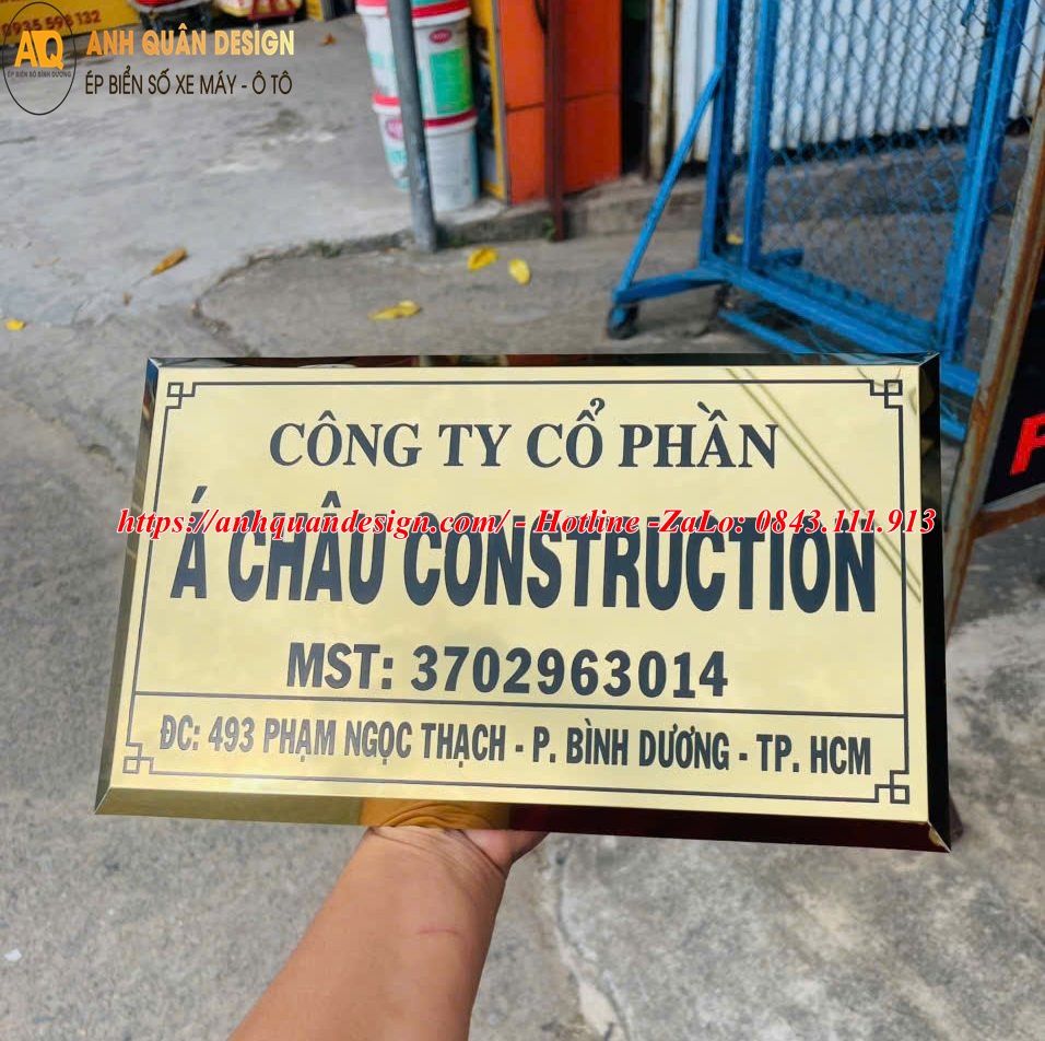Biển Tên Công Ty Inox