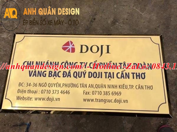 Biển Tên Công Ty Inox