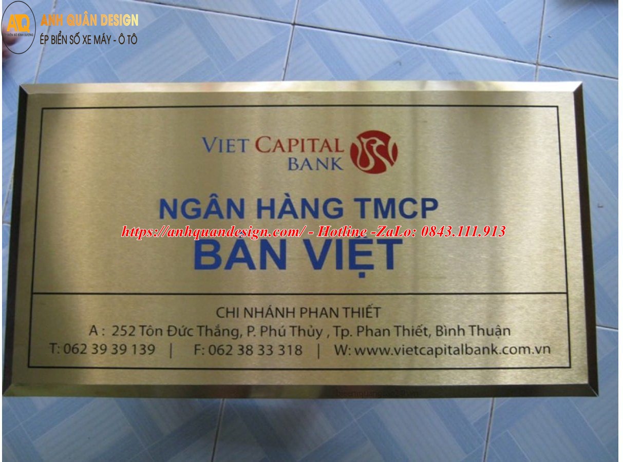 Bảng Tên Công Ty Inox