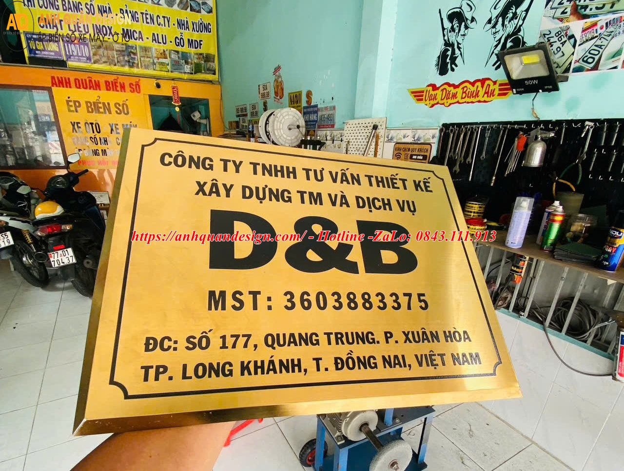 Bảng Tên Công Ty Inox