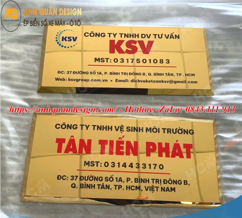 Bảng Tên Công Ty Inox