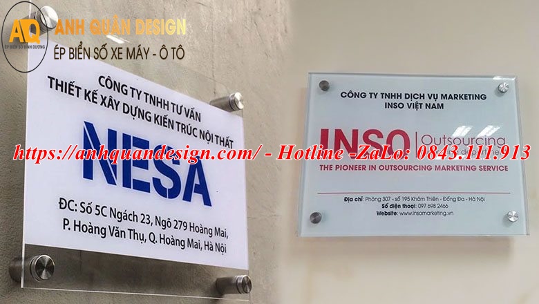 Biển Tên Công Ty Mica