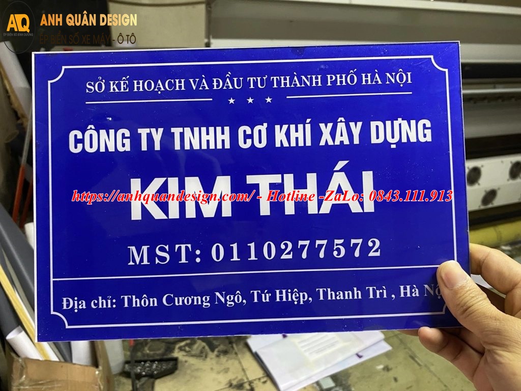Biển Tên Công Ty Mica