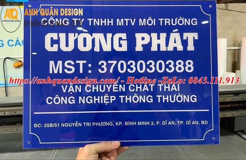Biển Tên Công Ty Mica