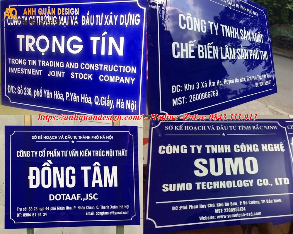 Bảng Tên Công Ty Mica