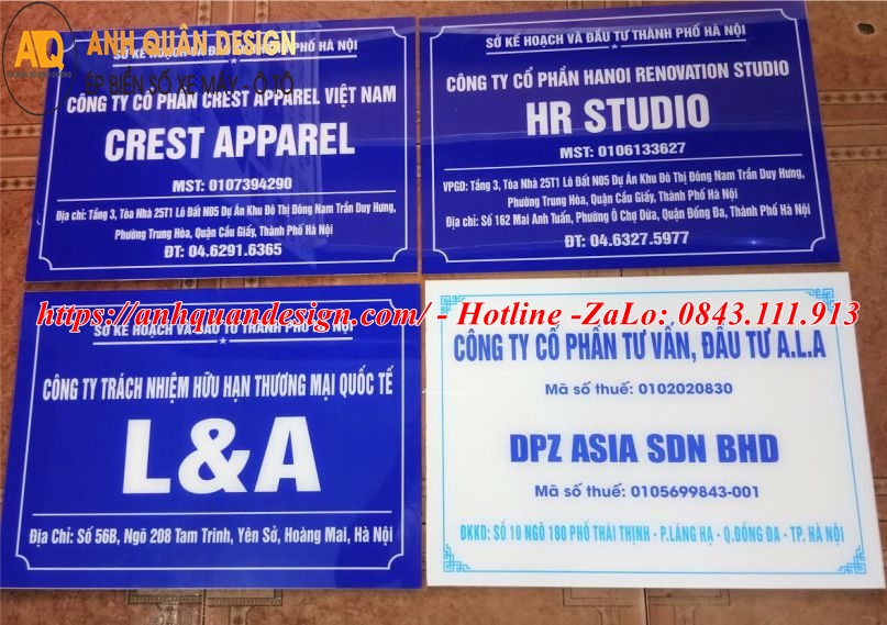 Bảng Tên Công Ty Mica