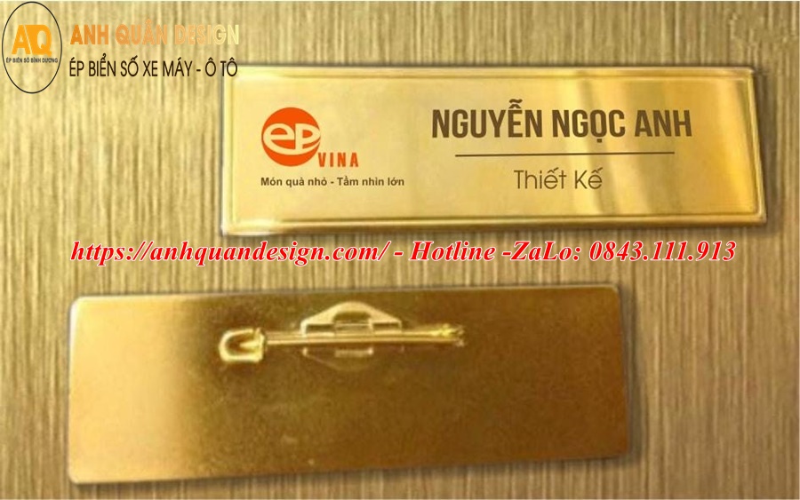 bảng tên nhân viên công ty